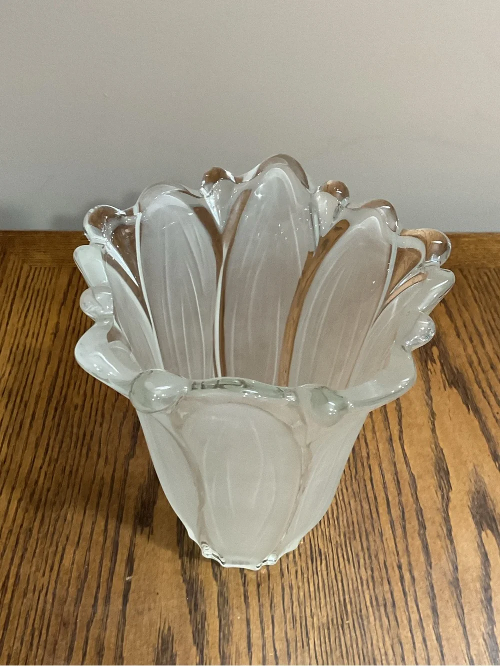 Mikasa glass vase
